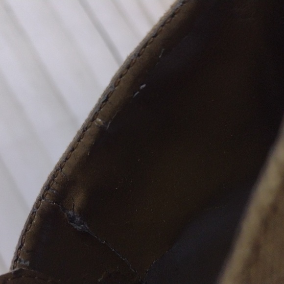 Elle Vaughn Olive Green Canvas Lace Up Booties, Size 9M - Picture 7 of 8